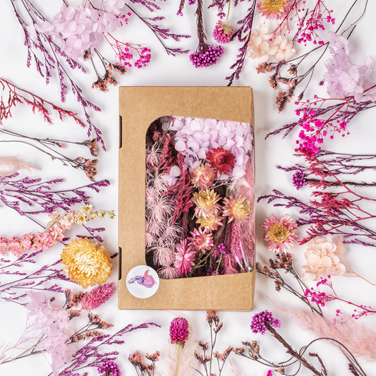 Trockenblumen Box zum Basteln