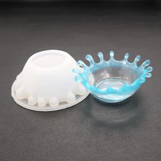 Silikonform Schälchen mit Wassertropfen