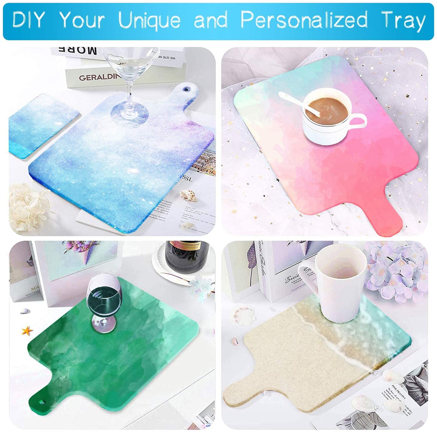 Silikonform Tablett in Rund und Eckig