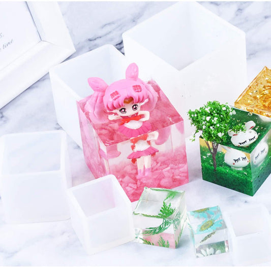 Silikonform Würfel / Quader für Epoxidharz