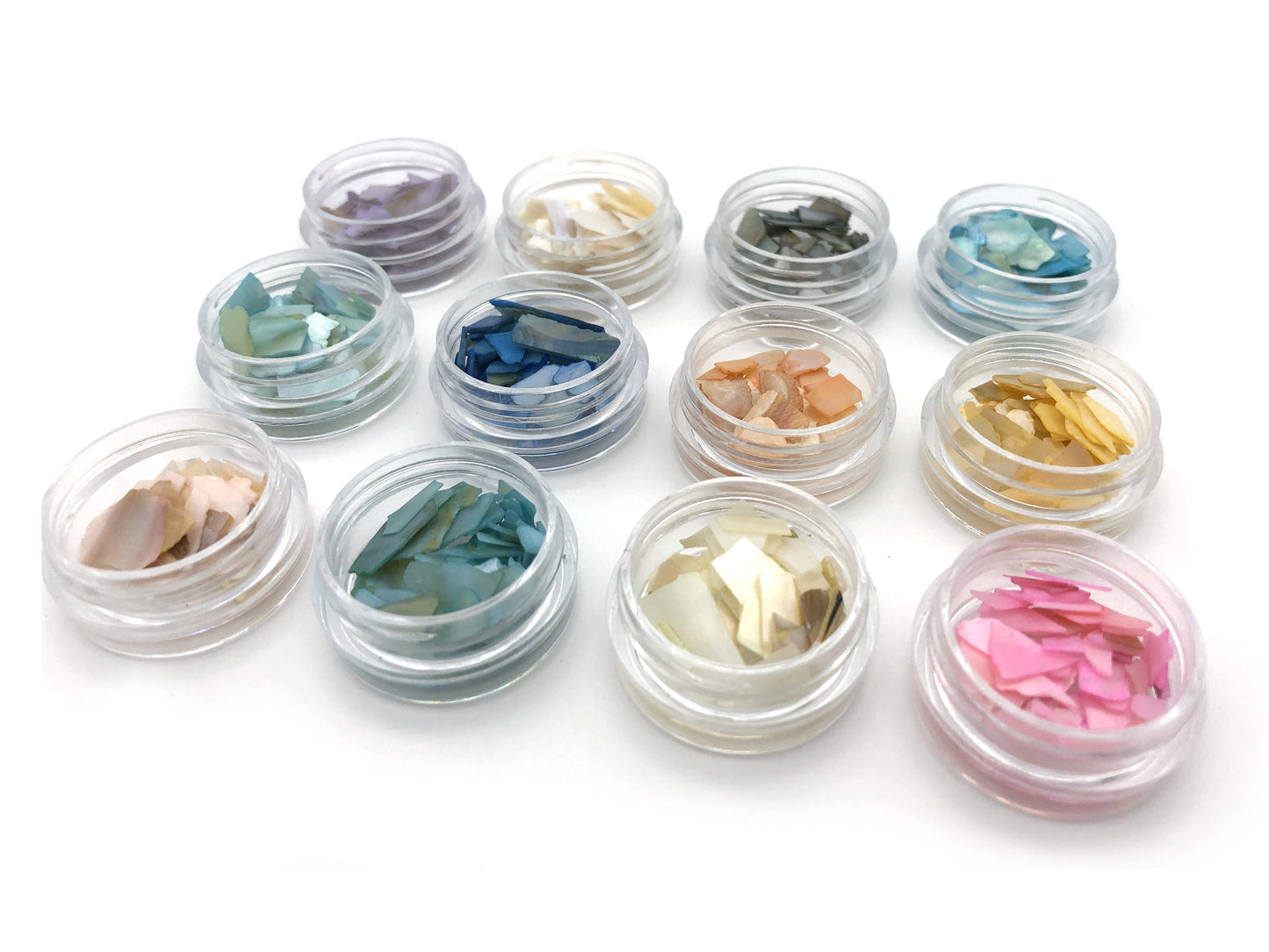 Muschelsplitter in 12 Farben