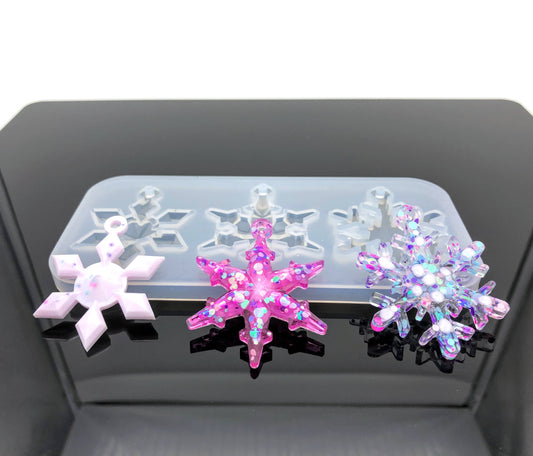 Schneeflocken Hänger Silikonform