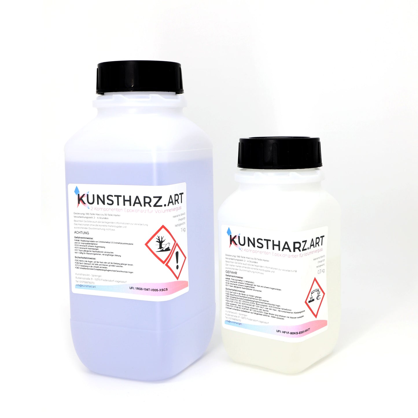2 Komponenten Epoxidharz Volumen und hohe Schichten (für große Objekte)