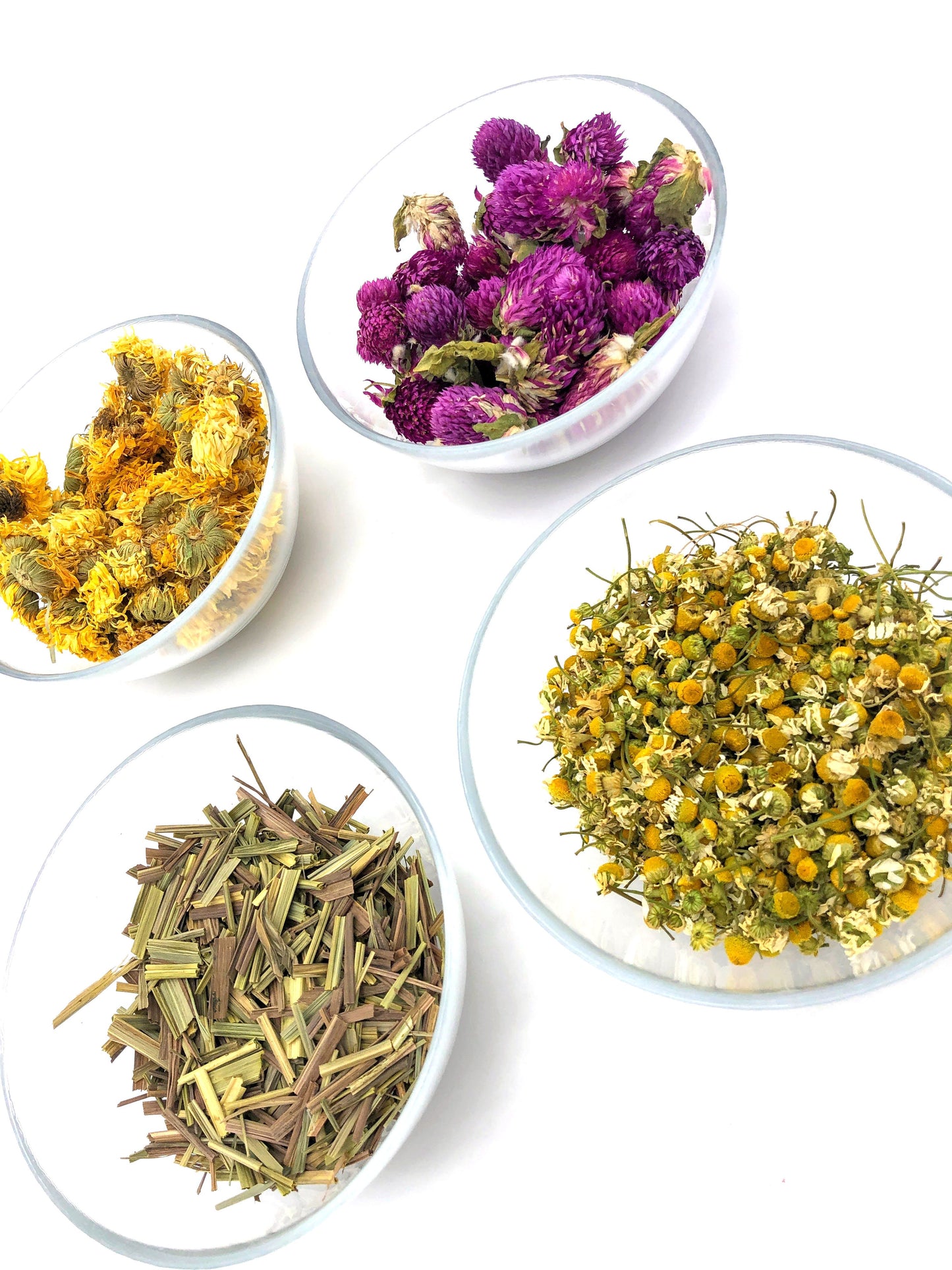 Blütenset aus acht getrockneten Blumensorten