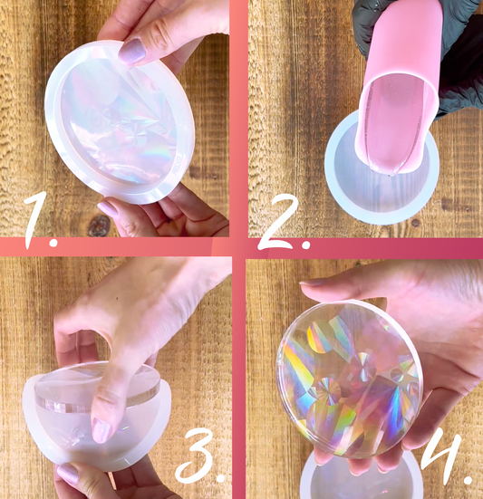 Silikonform Stern mit Hologramm Effekt