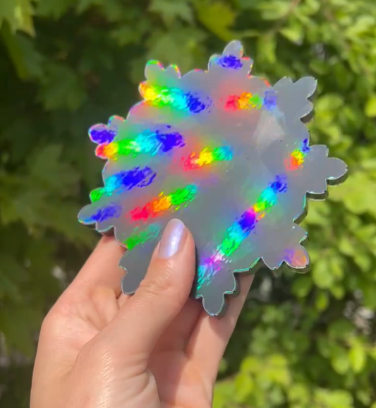 Silikonform mit Holo Effekt - FlowerPower Design