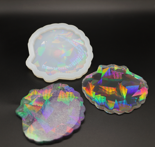 Silikonform Muschel Hologramm Effekt