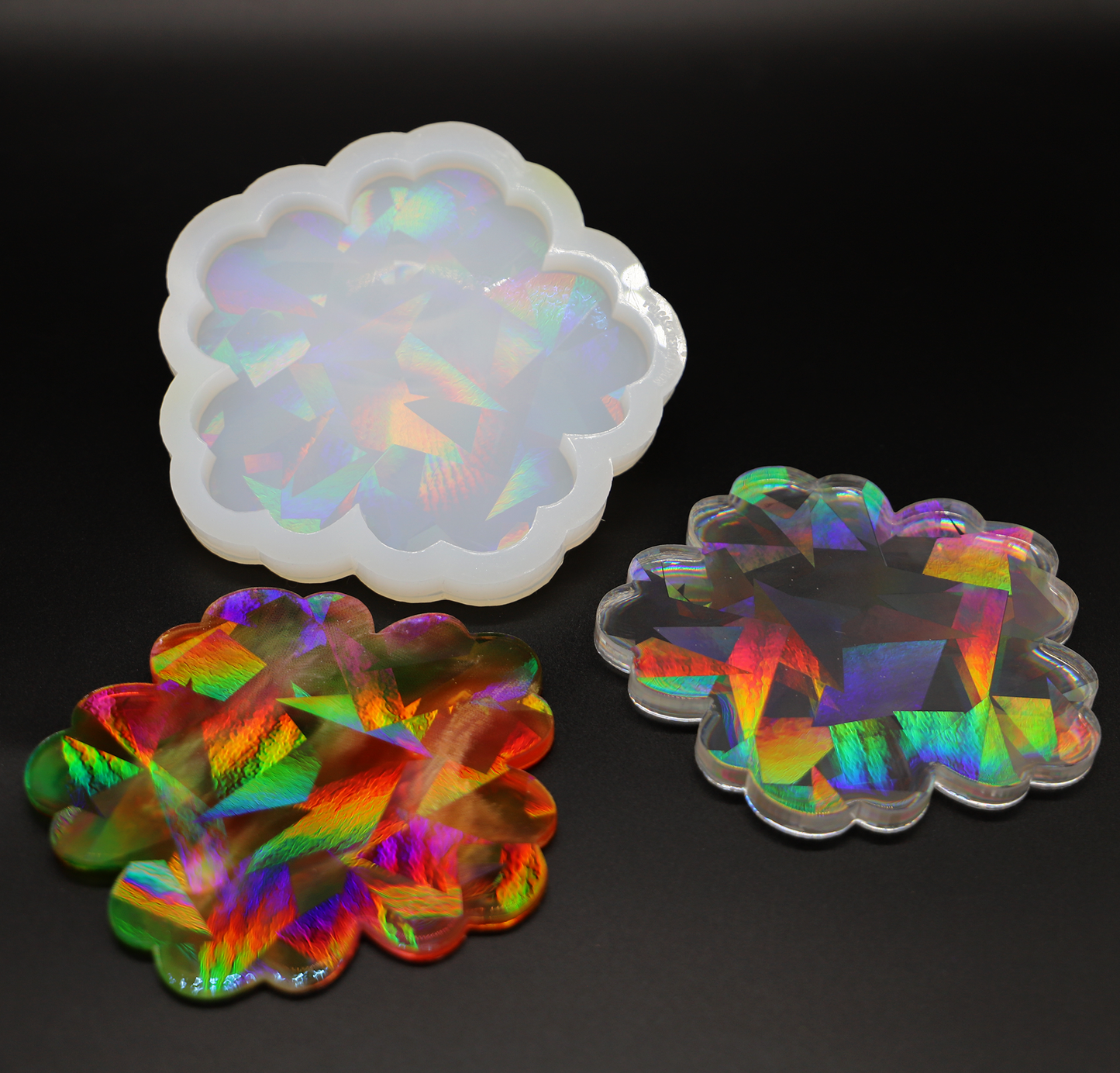 Silikonform Wolke Holo Effekt