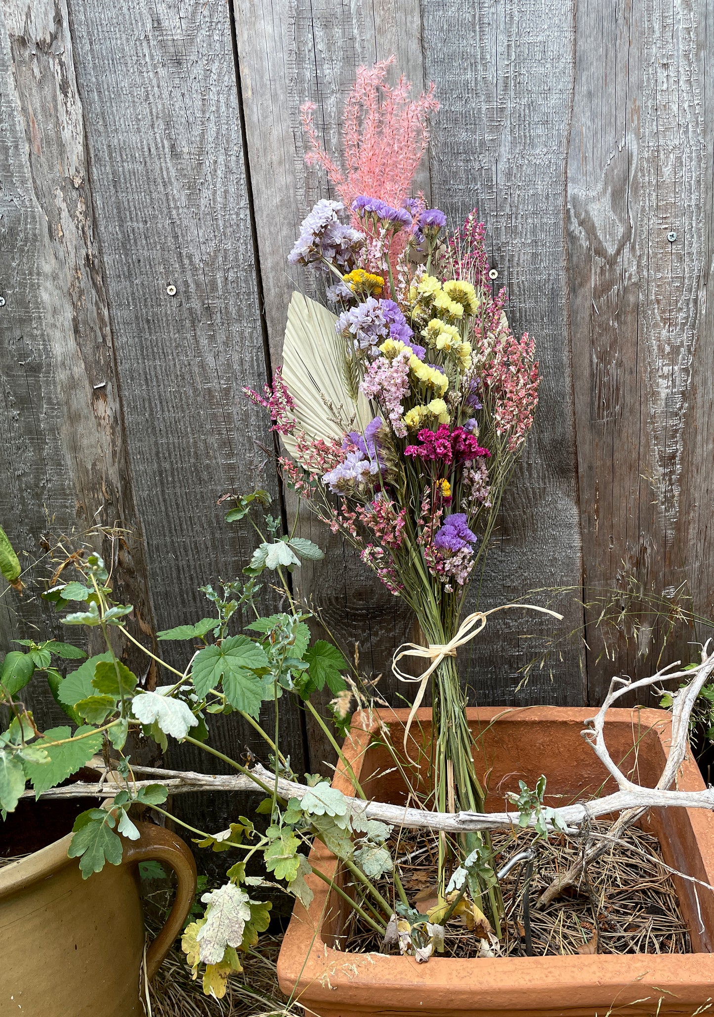 Blumenstrauß mit getrockneten Blumen "Rainbow Wonder"