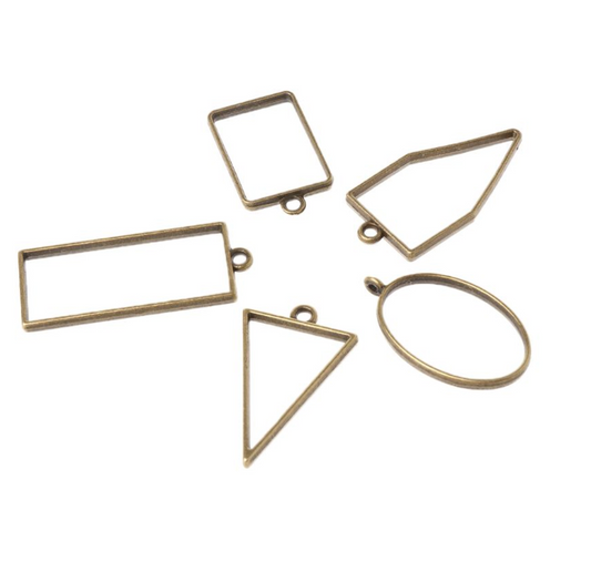 Offene Anhänger Bronze Antik (14 Stück)