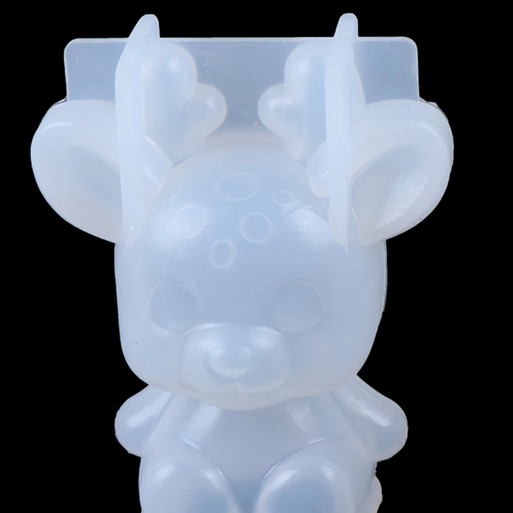 Silikonform süßer Hirsch und Bär