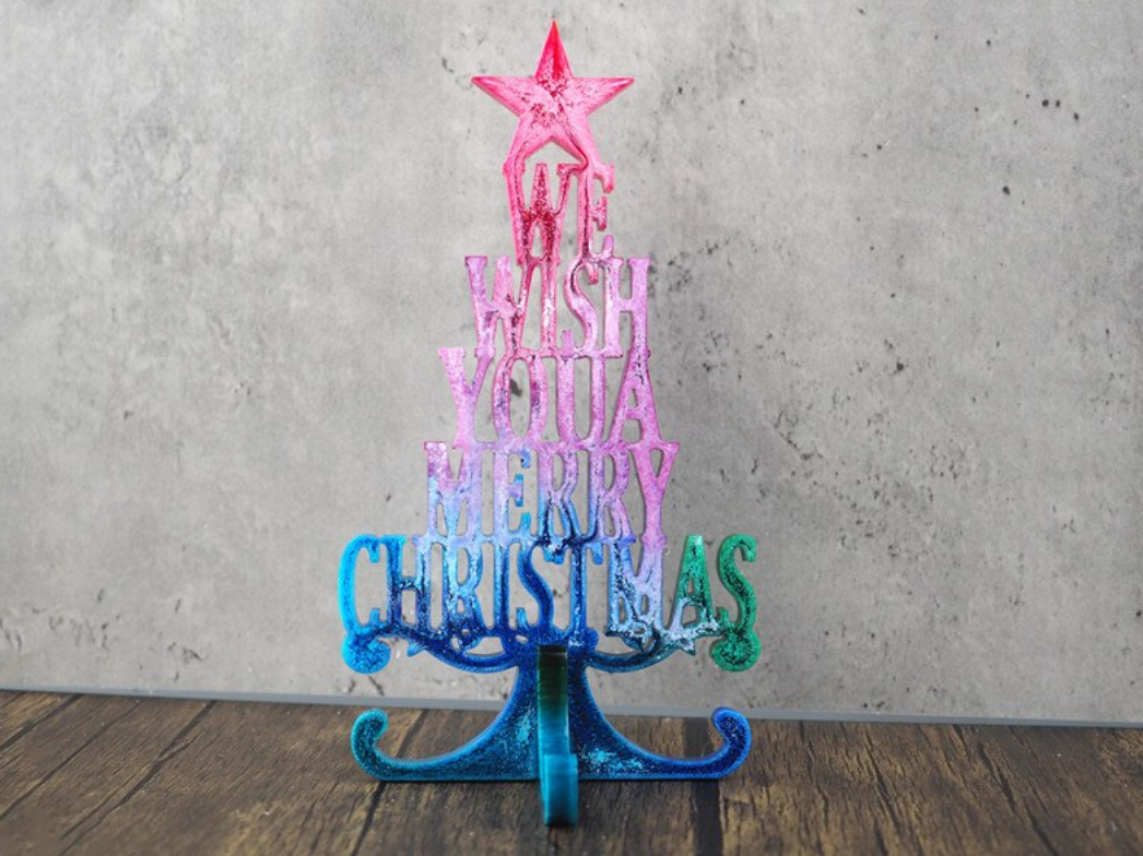 Silikonform Weihnachten mit Ständer