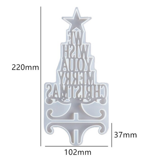Silikonform Weihnachten mit Ständer