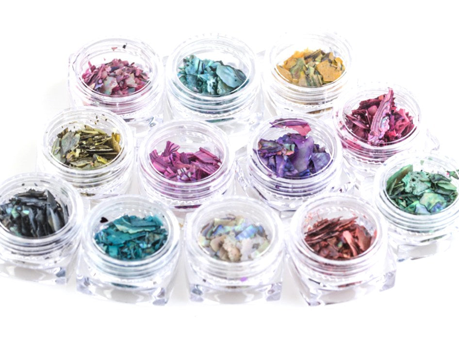 Muschelsplitter in 12 Farben