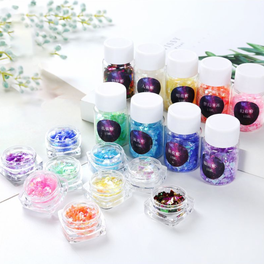 Glitzer-Flakies (9 Farben)