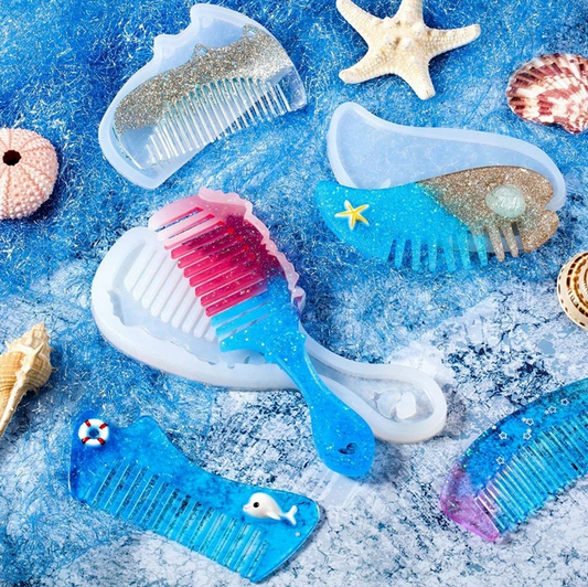 Silikonform Kamm für Epoxidharz