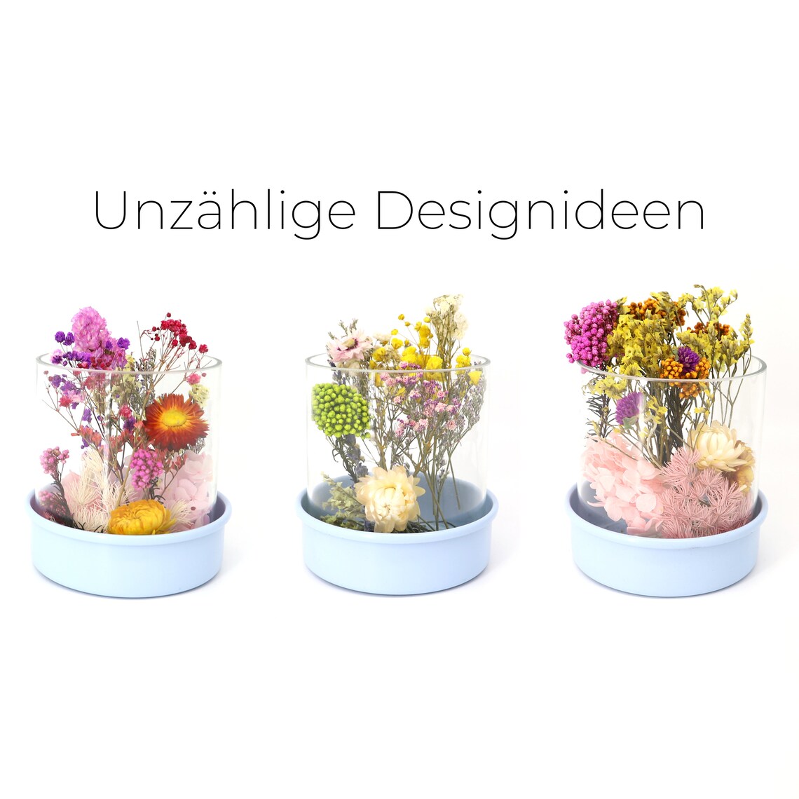 Box mit getrockneten Blumen - Zufälliger Mix
