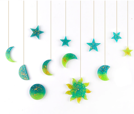 Silikonform Set für Sonne & Mond Mobile