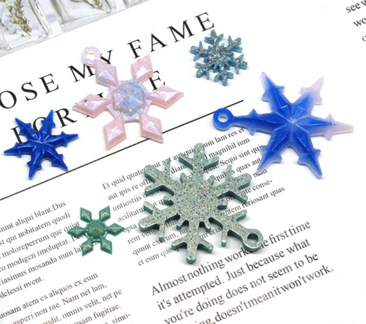 Schneeflocken Hänger Silikonform