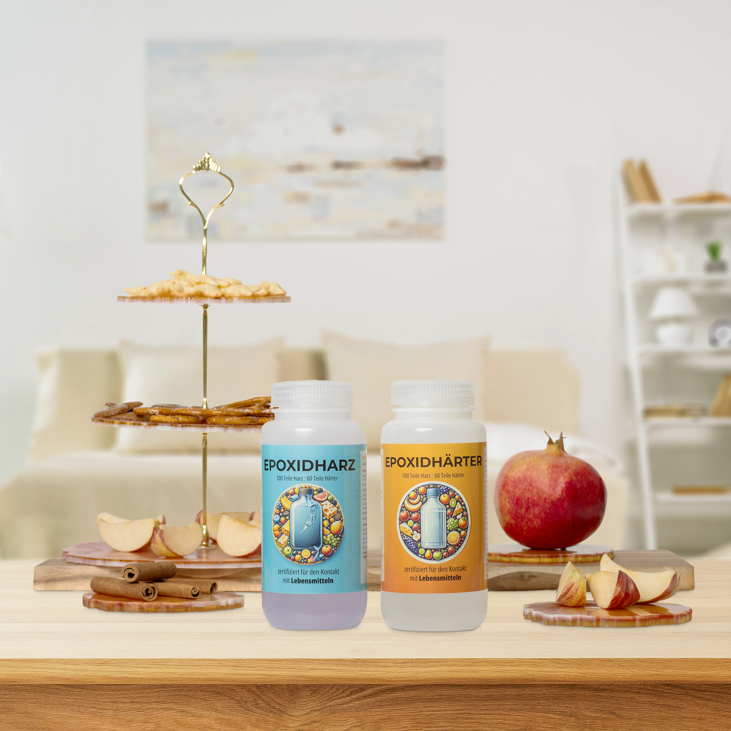 2 Komponenten Premium Epoxidharz (Lebensmittelecht)