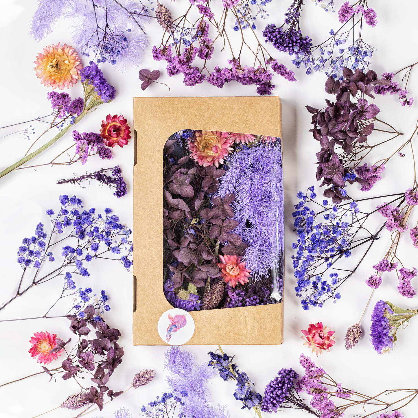 Trockenblumen Box zum Basteln