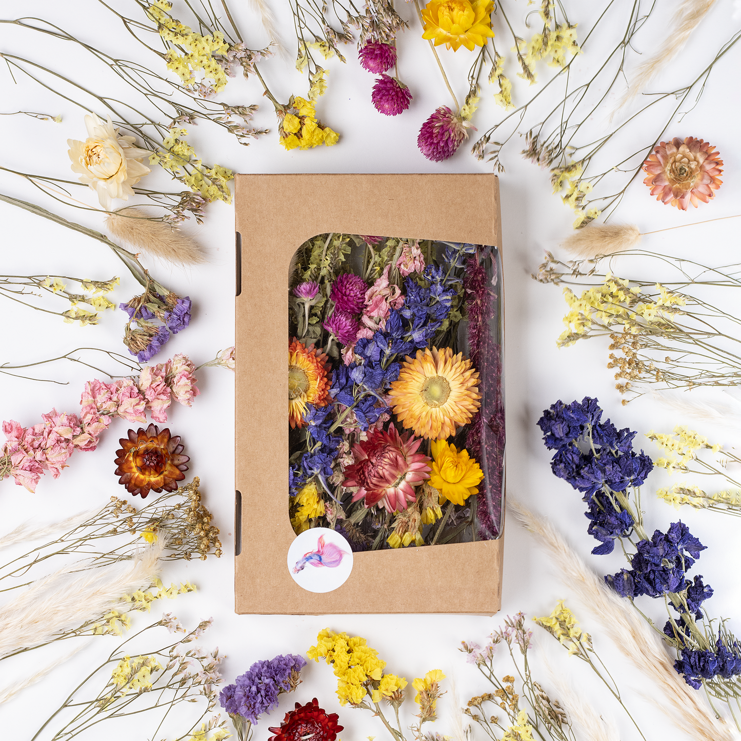 Trockenblumen Box zum Basteln