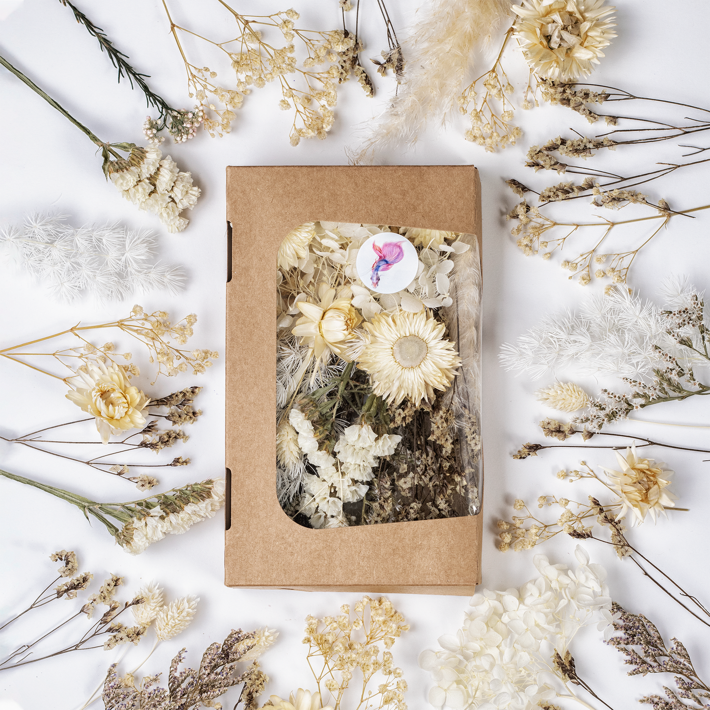Trockenblumen Box zum Basteln