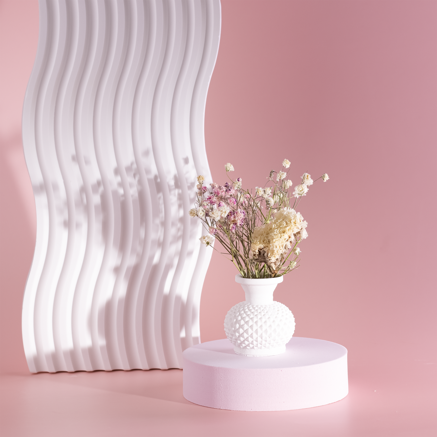 Mini Bouqet mit Vase - Trockenblumen Dekoration