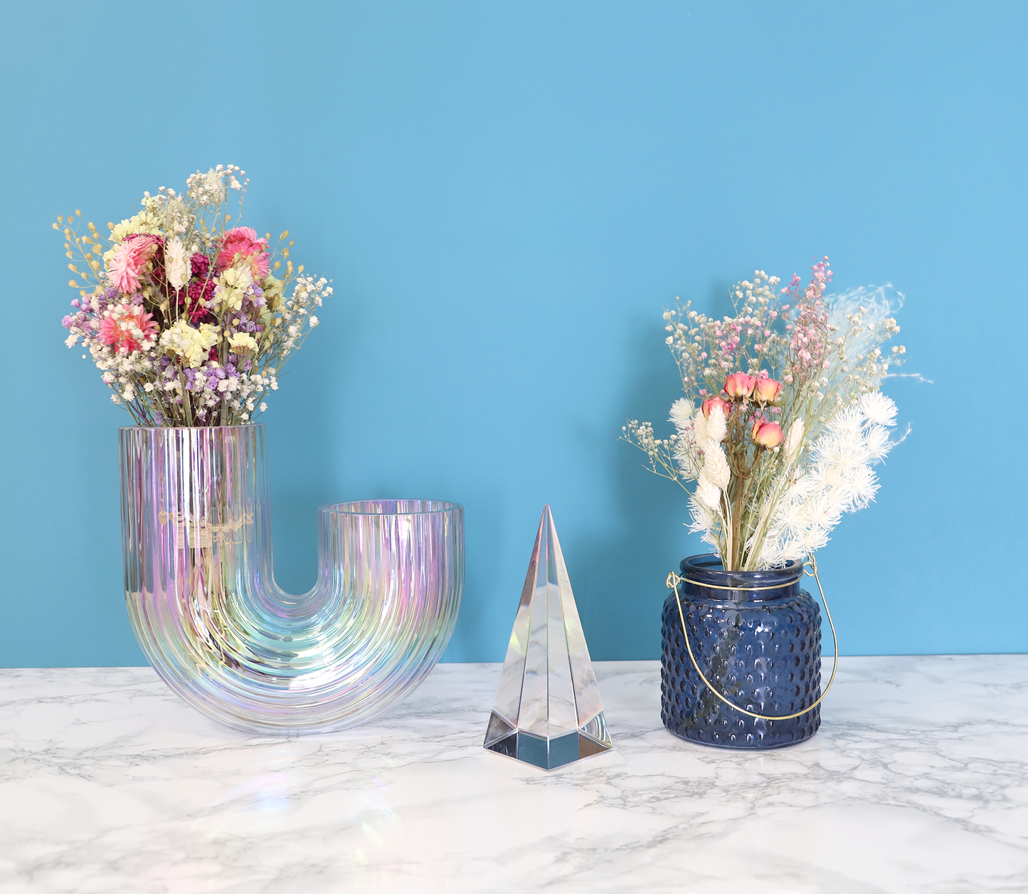 Bunter Trockenblumenstrauß "Frühlingserwachen" - Getrocknete Blumen als Deko und Geschenk zum Muttertag