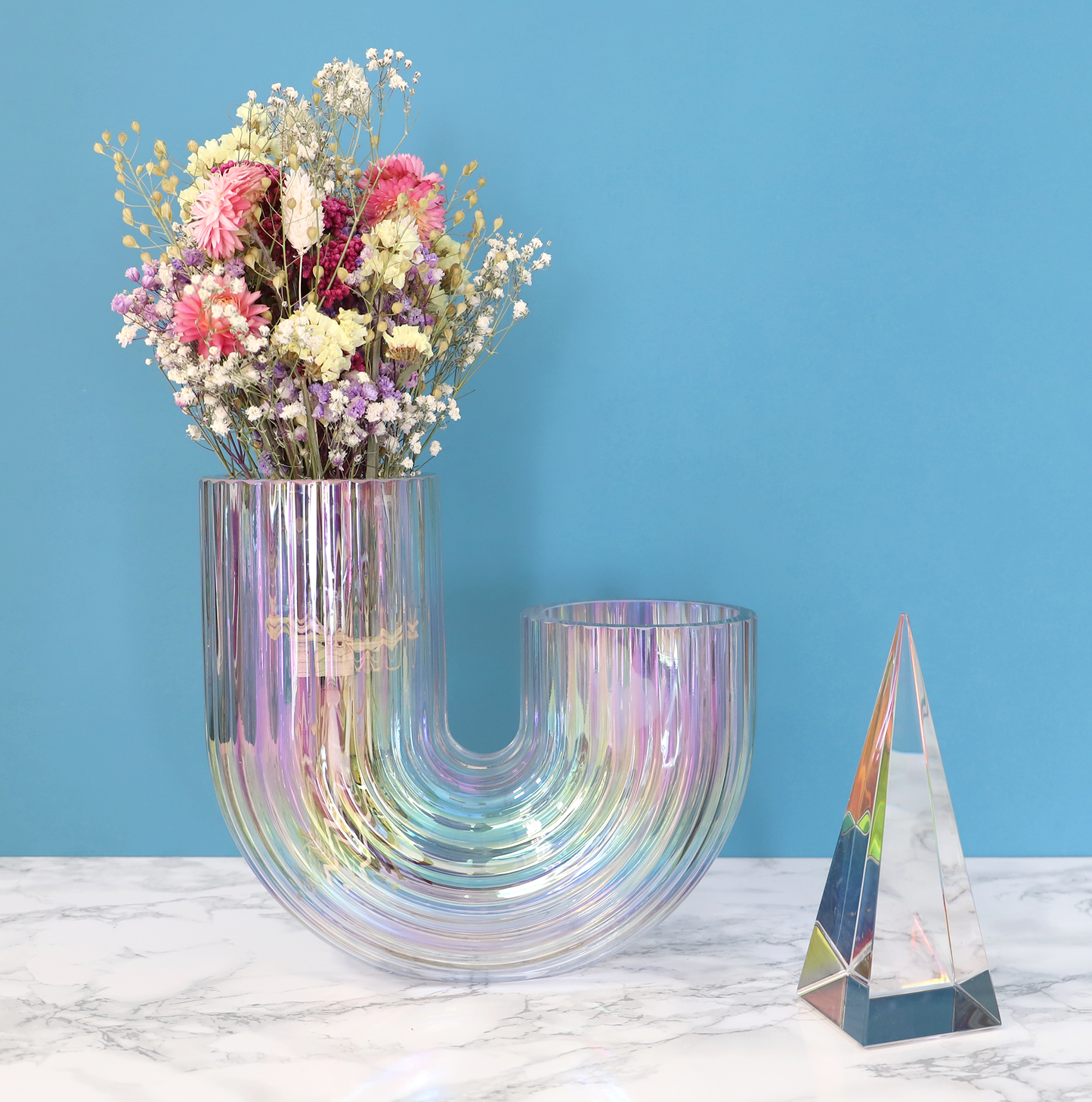 Bunter Trockenblumenstrauß "Frühlingserwachen" - Getrocknete Blumen als Deko und Geschenk zum Muttertag