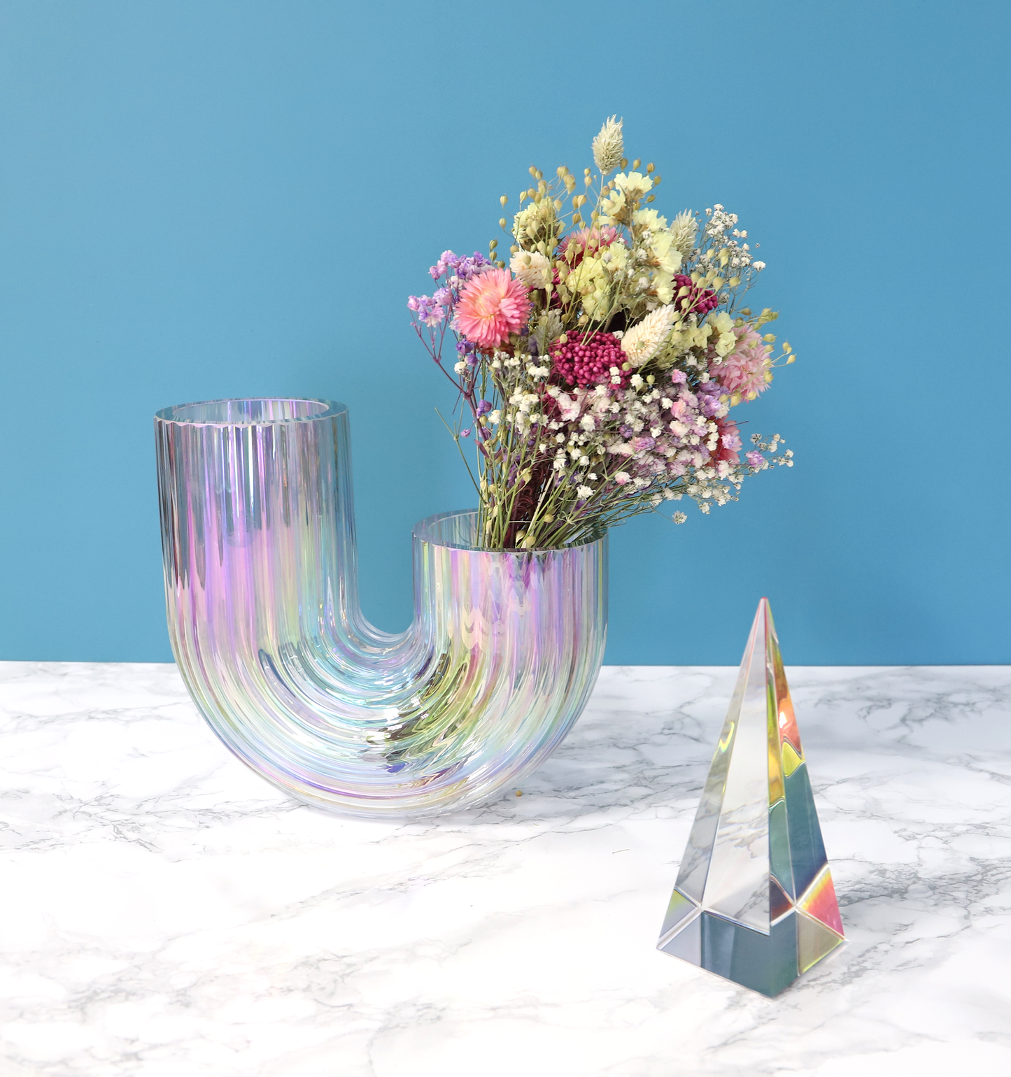 Bunter Trockenblumenstrauß "Frühlingserwachen" - Getrocknete Blumen als Deko und Geschenk zum Muttertag