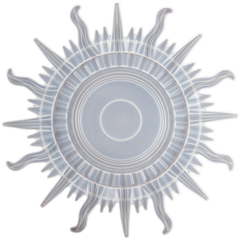 Silikonform Sonne mit 5 Spiegeln für Epoxidharz