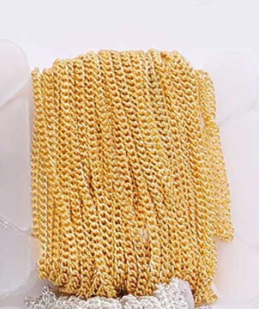 5 Meter Kette (silber, schwarz, gold, bronze)