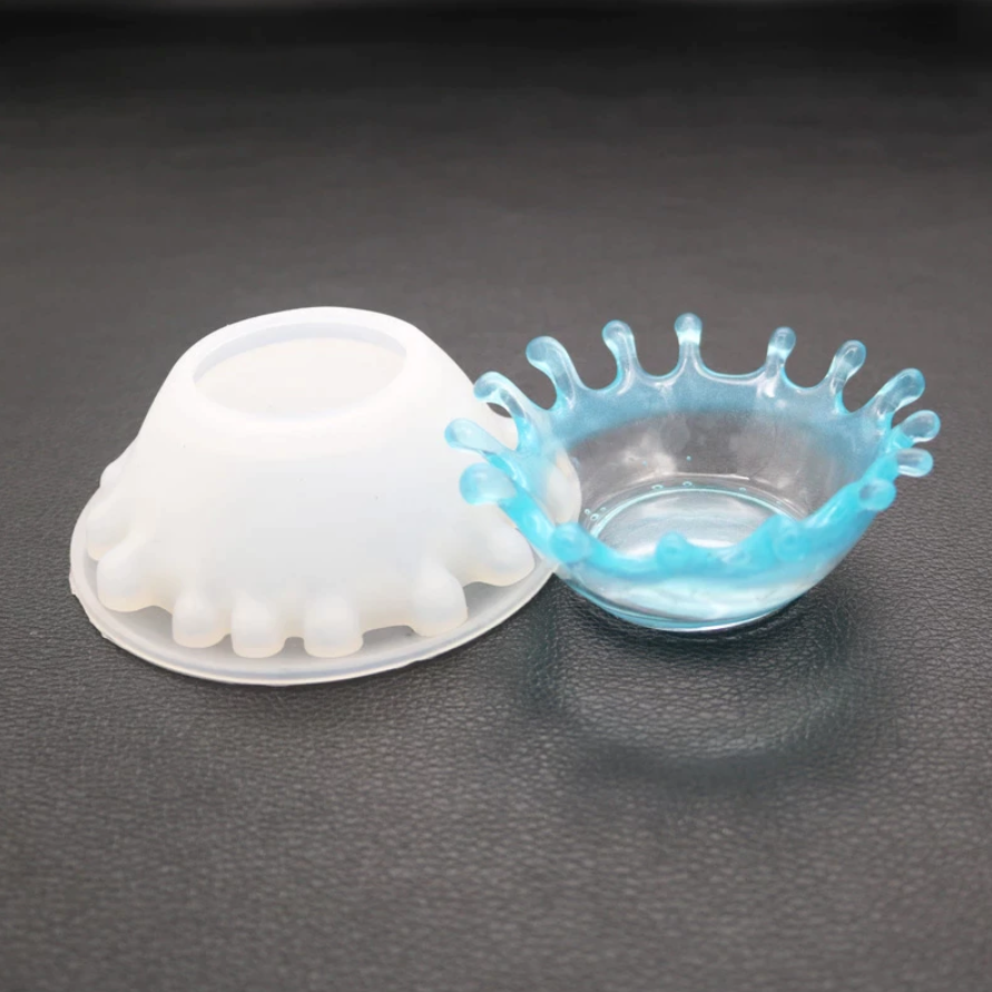 Silikonform Schälchen mit Wassertropfen