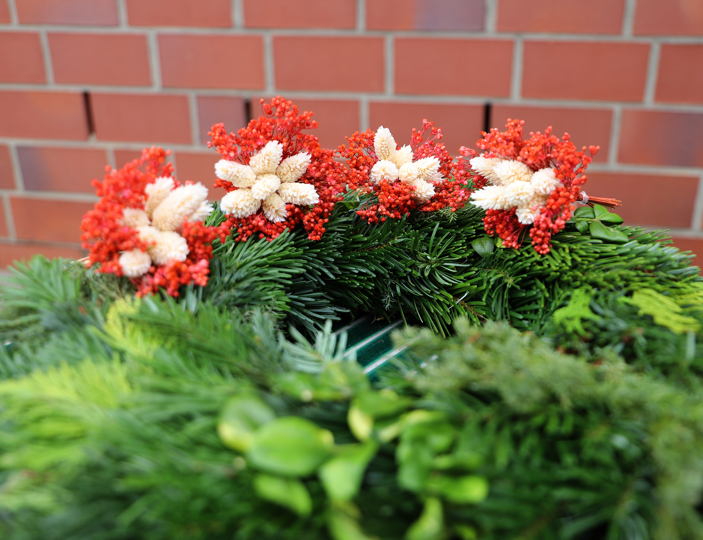 Mini Bouquet mit Trockenblumen für Weihnachten