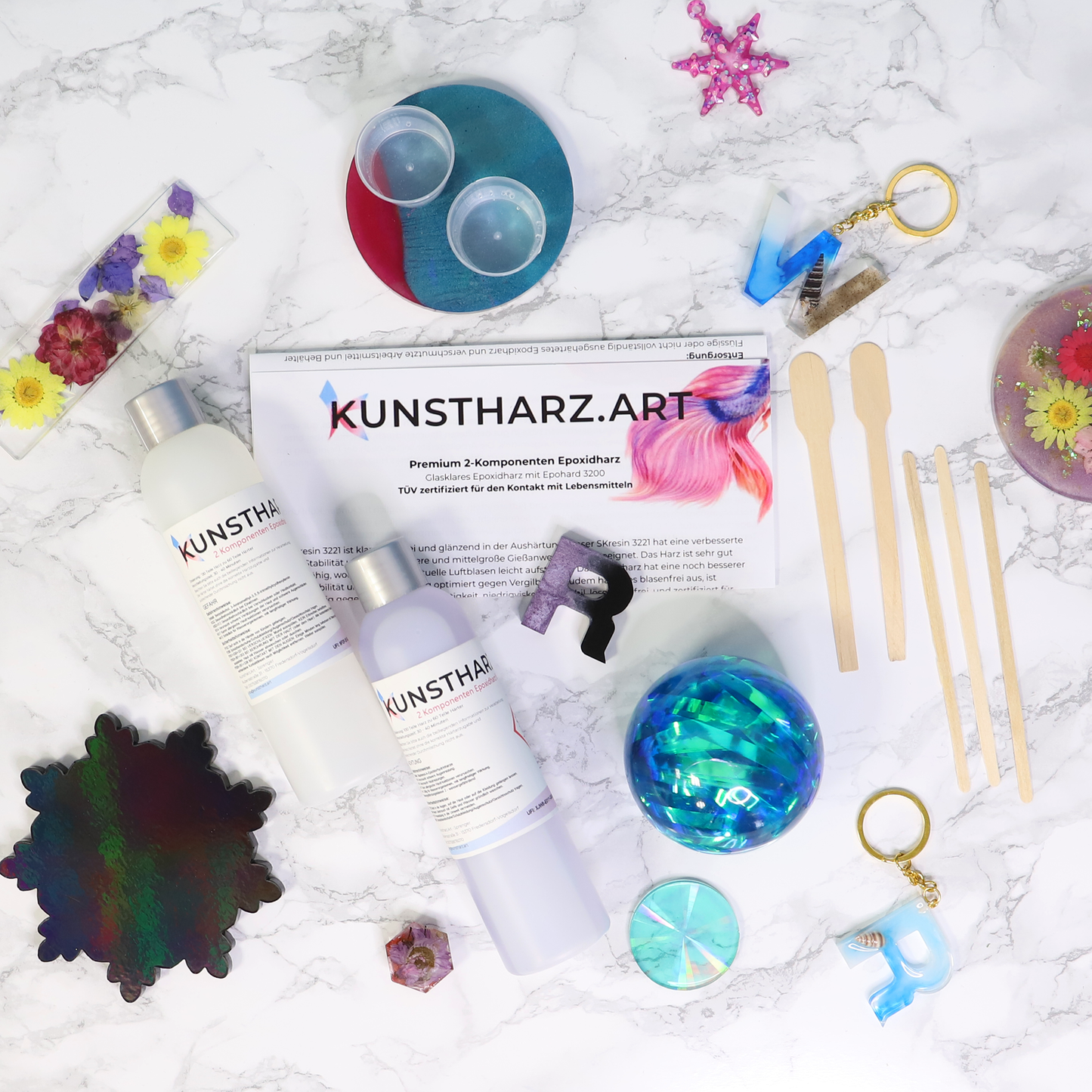 2 Komponenten Premium Epoxidharz (Lebensmittelecht)