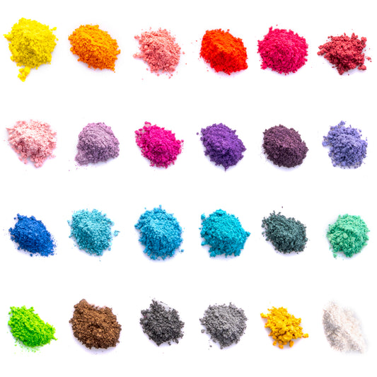 Großes Set mit 24 Pulverfarben für Epoxidharz