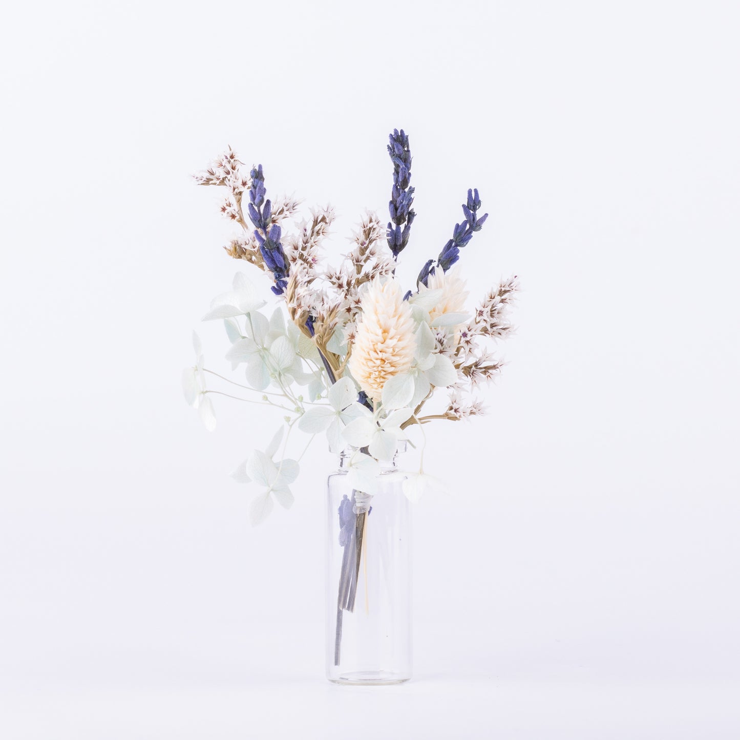 Kleiner Blumenstrauß mit Vase und Geschenkverpackung - Geschenk für Hochzeit und Geburtstag