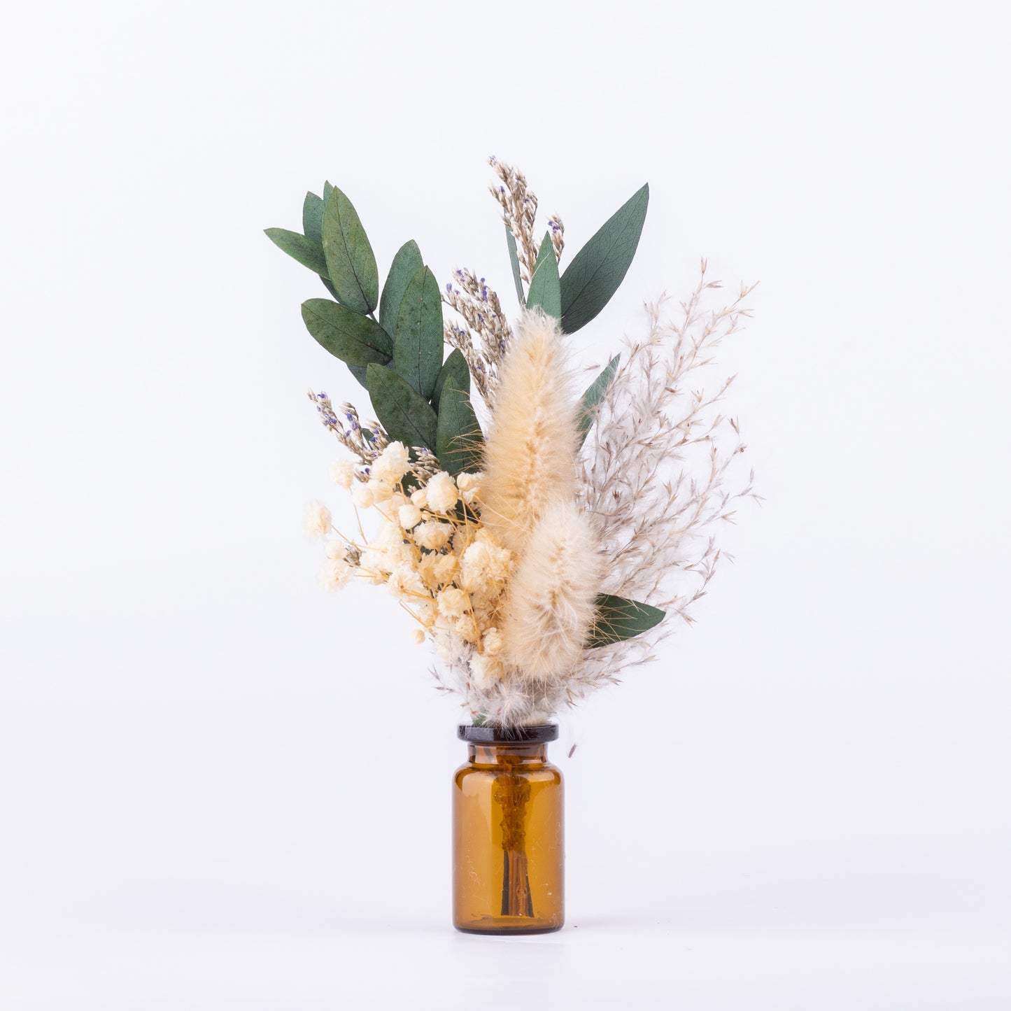 Kleiner Blumenstrauß mit Vase und Geschenkverpackung - Geschenk für Hochzeit und Geburtstag