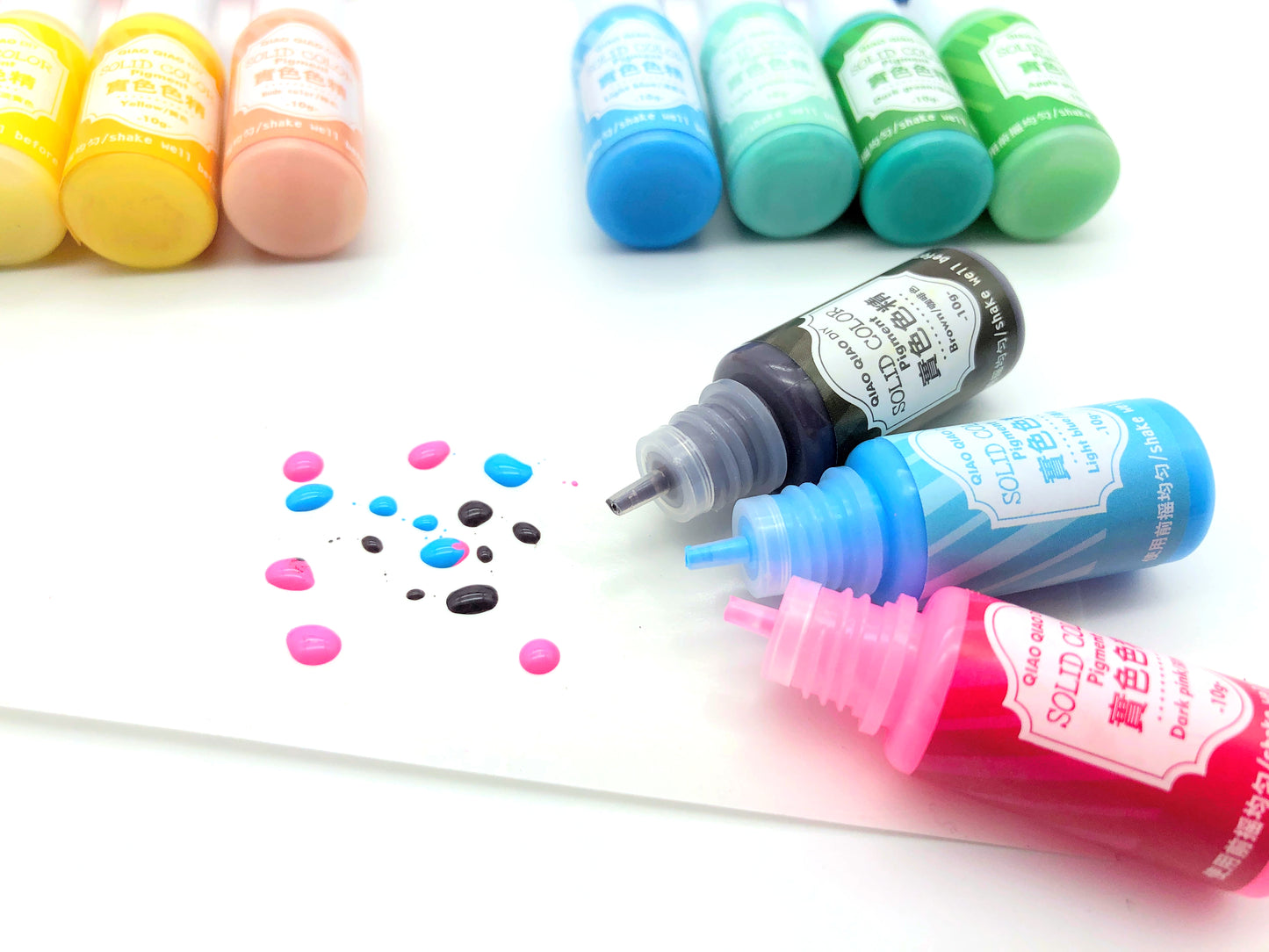 18 Flüssigfarben zum Einfärben von Kunstharz