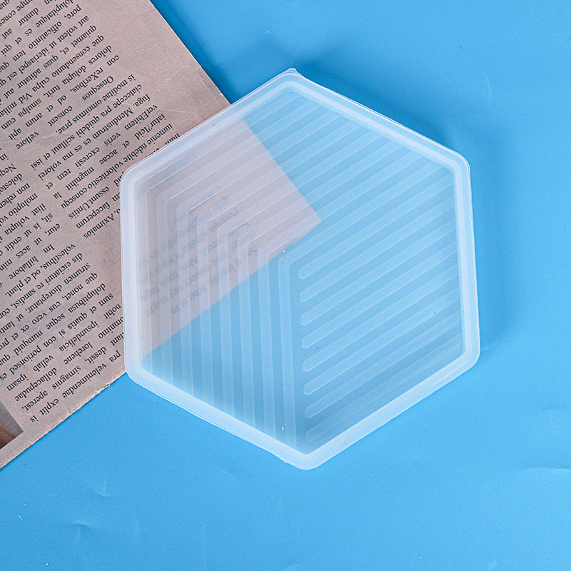 Untersetzer Silikonform Geometrische Streifen