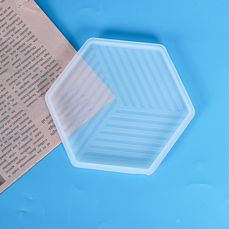 Untersetzer Silikonform Geometrische Streifen