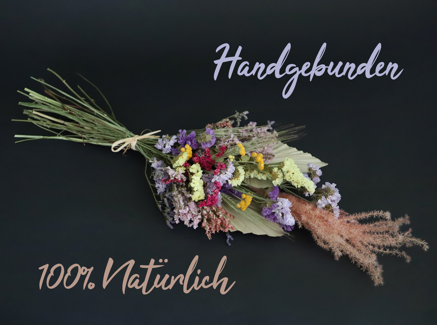 Blumenstrauß mit getrockneten Blumen "Rainbow Wonder"