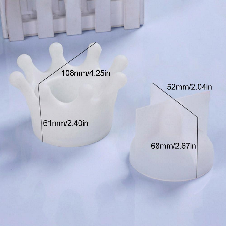 Silikonform kleine Schale im Kronen-Look