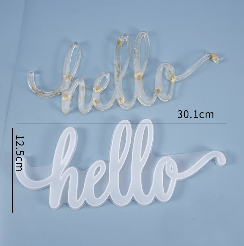 Silikonform Welcome und Home Schild