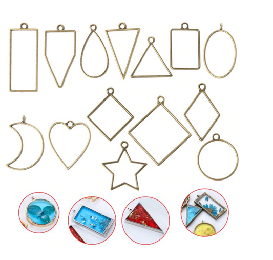 Offene Anhänger Bronze Antik (14 Stück)