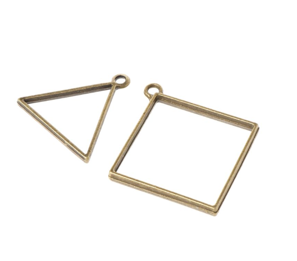 Offene Anhänger Bronze Antik (14 Stück)
