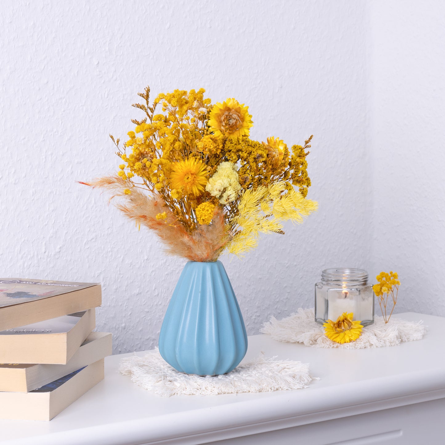 Box mit getrockneten Blumen – Farblich abgestimmter Mix
